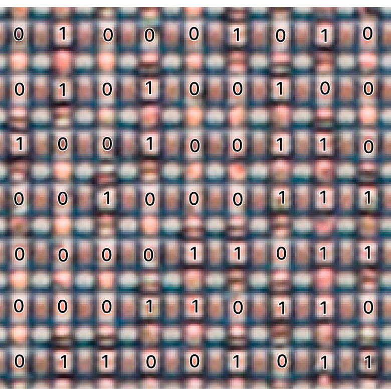 Fragment of ROM with cell states labeled